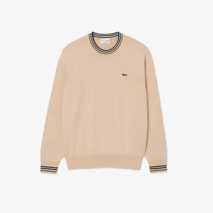 Randig bomullsjersey-tröja för herr Randig bomullsjersey-tröja för herr