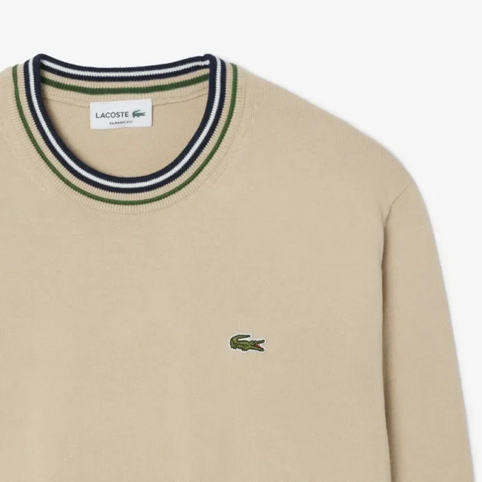 Randig bomullsjersey-tröja för herr Randig bomullsjersey-tröja för herr