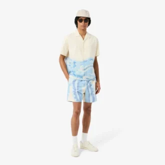 Randig jockeykeps i poplin