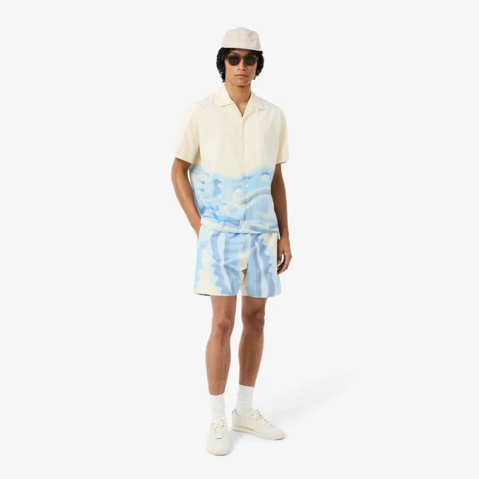 Randig jockeykeps i poplin Randig jockeykeps i poplin