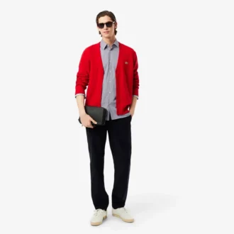 Randig stretchskjorta med knappar i slim fit för herr Randig stretchskjorta med knappar i slim fit för herr
