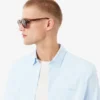 Randig stretchskjorta med knappar i slim fit för herr Randig stretchskjorta med knappar i slim fit för herr