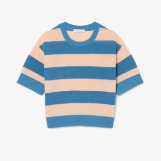 Randig T-shirt i mesh