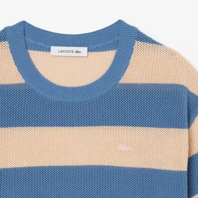 Randig T-shirt i mesh Randig T-shirt i mesh