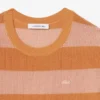 Randig T-shirtklänning i mesh
