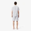 Randiga shorts i bomullspoplin
