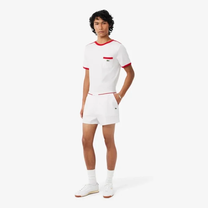 Regular Fit-shorts med kontrastkant och dubbelsidig design Regular Fit-shorts med kontrastkant och dubbelsidig design