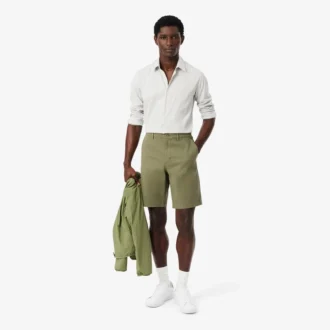 Regular Fit Stretch Cotton Chino Bermuda Shorts