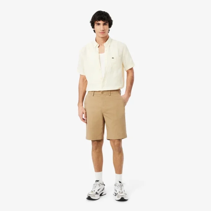 Regular Fit Stretch Cotton Chino Bermuda Shorts Regular Fit Stretch Cotton Chino Bermuda Shorts