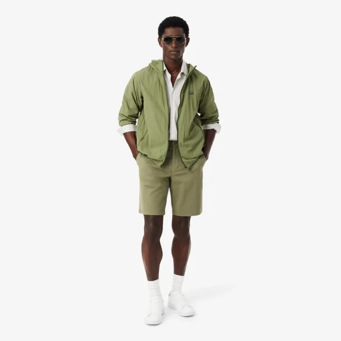 Regular Fit Stretch Cotton Chino Bermuda Shorts Regular Fit Stretch Cotton Chino Bermuda Shorts