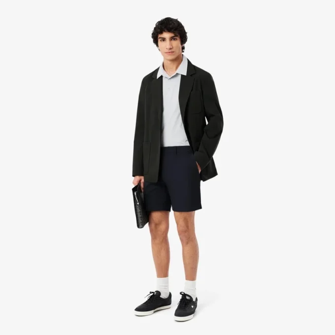 Regular Fit Stretch Cotton Chino Bermuda Shorts Regular Fit Stretch Cotton Chino Bermuda Shorts