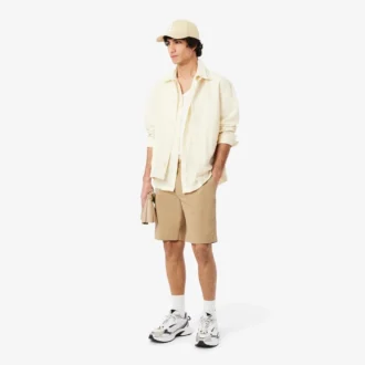 Regular Fit Stretch Cotton Chino Bermuda Shorts