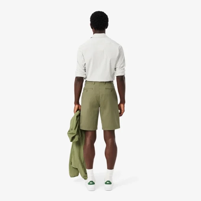 Regular Fit Stretch Cotton Chino Bermuda Shorts Regular Fit Stretch Cotton Chino Bermuda Shorts