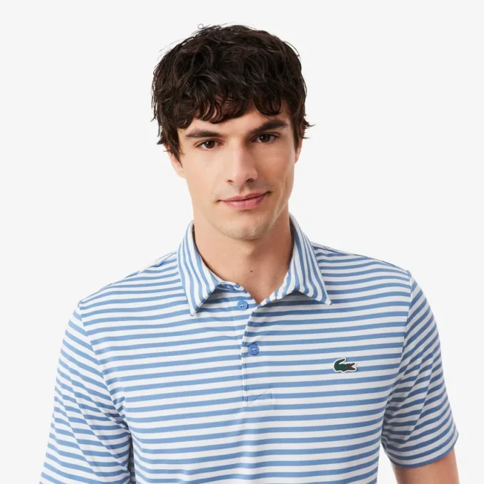 Regular Fit Ultra Dry randig golfpikétröja Regular Fit Ultra Dry randig golfpikétröja