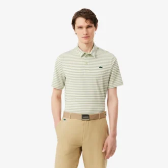 Regular Fit Ultra Dry Striped Golf Pikétröja