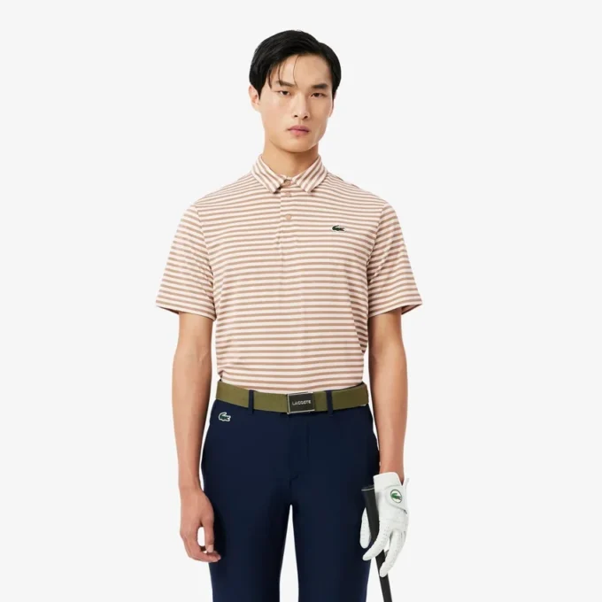 Regular Fit Ultra Dry Striped Golf Pikétröja Regular Fit Ultra Dry Striped Golf Pikétröja