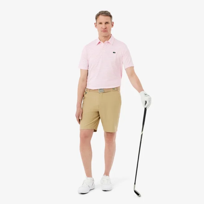Regular Fit Ultra Dry Striped Golf Pikétröja Regular Fit Ultra Dry Striped Golf Pikétröja