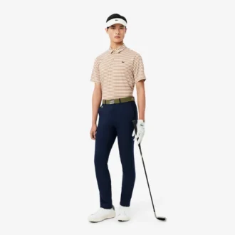 Regular Fit Ultra Dry Striped Golf Pikétröja
