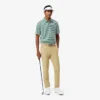 Regular Fit Ultra Dry Striped Golf Pikétröja Regular Fit Ultra Dry Striped Golf Pikétröja