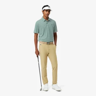 Regular Fit Ultra Dry Striped Golf Pikétröja