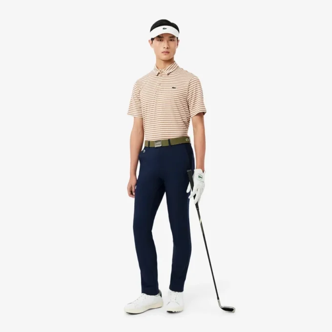 Regular Fit Ultra Dry Striped Golf Pikétröja Regular Fit Ultra Dry Striped Golf Pikétröja