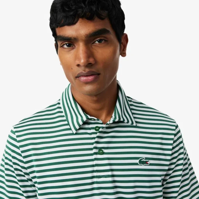 Regular Fit Ultra Dry Striped Golf Pikétröja Regular Fit Ultra Dry Striped Golf Pikétröja