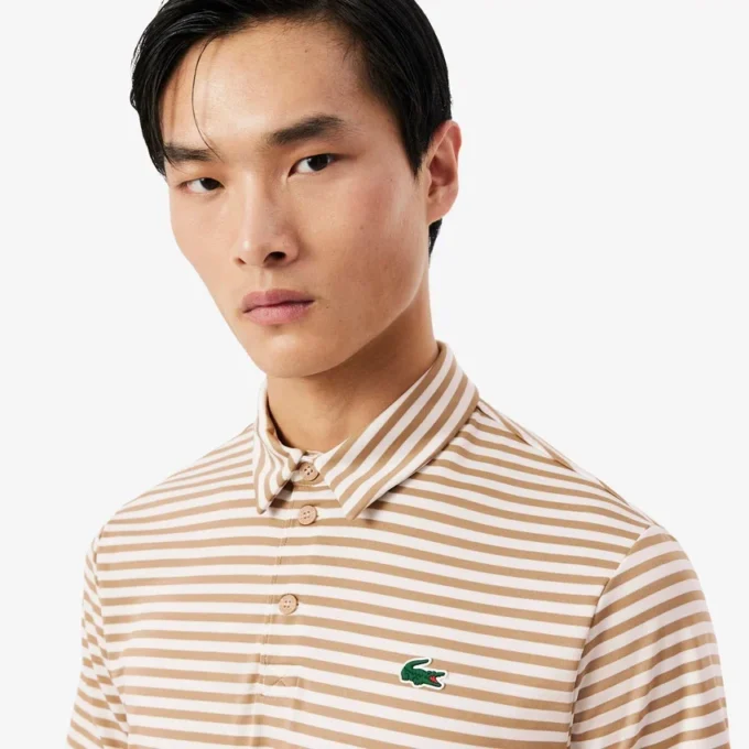 Regular Fit Ultra Dry Striped Golf Pikétröja Regular Fit Ultra Dry Striped Golf Pikétröja