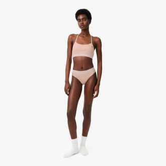 Ribbad bomulls-bralette