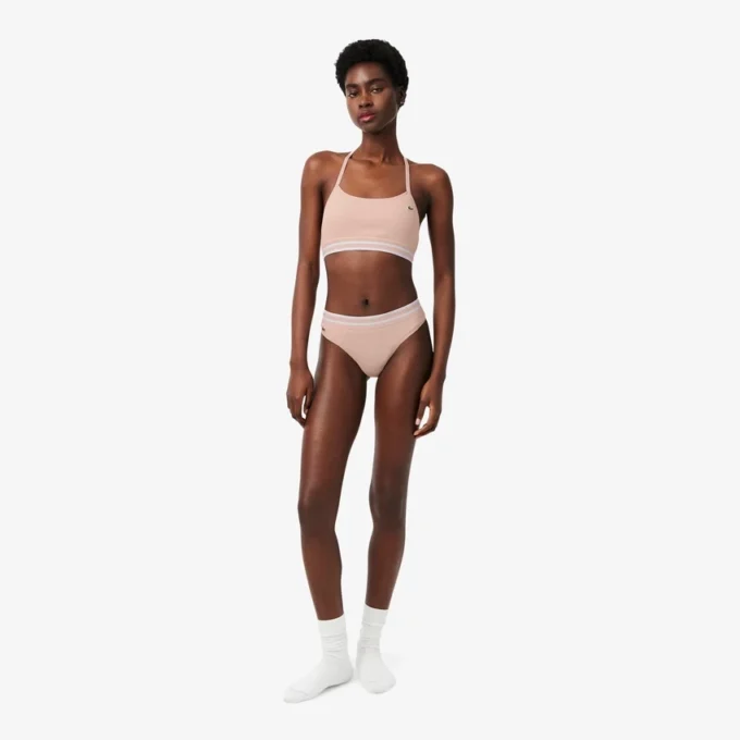 Ribbad bomulls-bralette