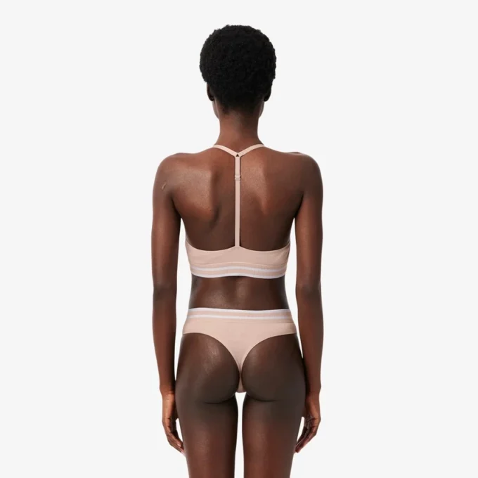 Ribbad bomulls-bralette