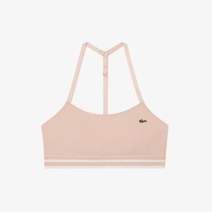 Ribbad bomulls-bralette