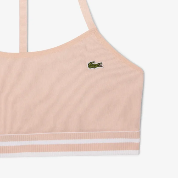 Ribbad bomulls-bralette