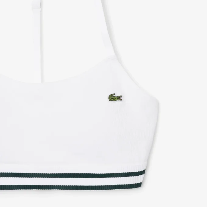 Ribbad bomulls-bralette Ribbad bomulls-bralette