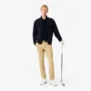 Ribbad golftröja med dragkedja för herr Ribbad golftröja med dragkedja för herr