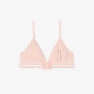Ribbad triangel-bralette i bomull Ribbad triangel-bralette i bomull