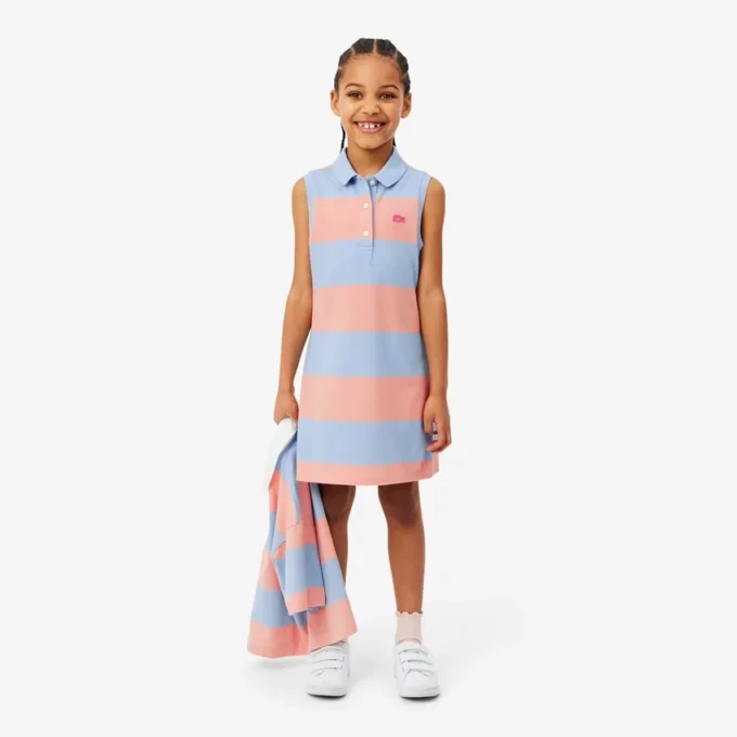 Ärmlös randig Petit Piqua-pikétröja Ärmlös randig Petit Piqua-pikétröja