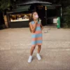 Ärmlös randig Petit Piqua-pikétröja Ärmlös randig Petit Piqua-pikétröja