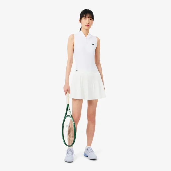 Ärmlös Ultra Dry Stretch-tennispikétröja Ärmlös Ultra Dry Stretch-tennispikétröja