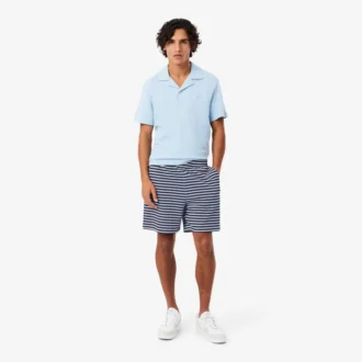 Räta, randiga bomullsshorts
