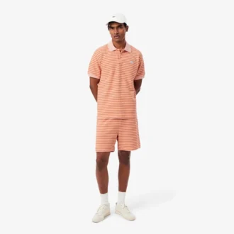 Räta, randiga bomullsshorts