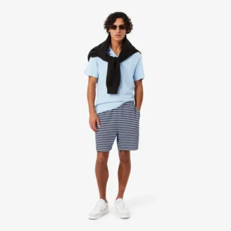 Räta, randiga bomullsshorts