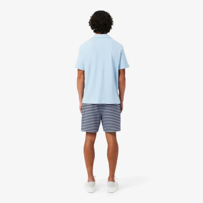 Räta, randiga bomullsshorts Räta, randiga bomullsshorts