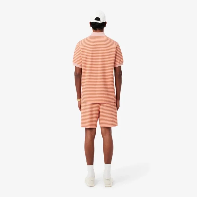 Räta, randiga bomullsshorts