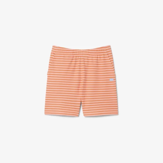 Räta, randiga bomullsshorts