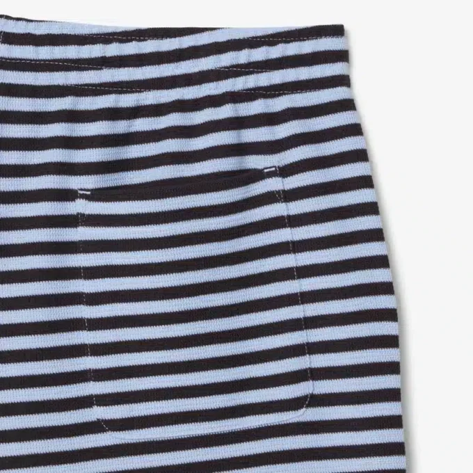 Räta, randiga bomullsshorts Räta, randiga bomullsshorts