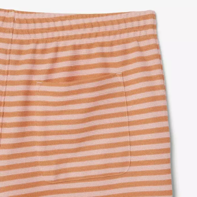 Räta, randiga bomullsshorts