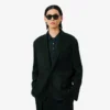 Runway-blazer i satin med sjalkrage Runway-blazer i satin med sjalkrage