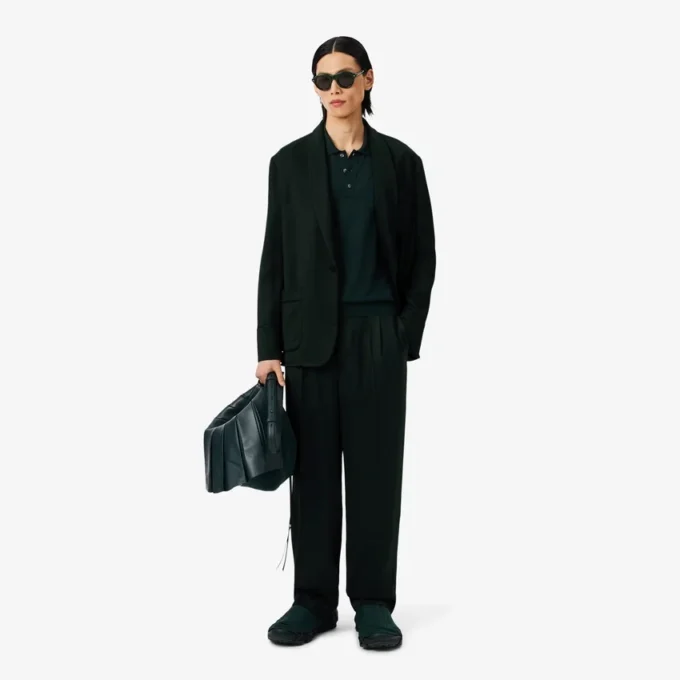 Runway-blazer i satin med sjalkrage Runway-blazer i satin med sjalkrage