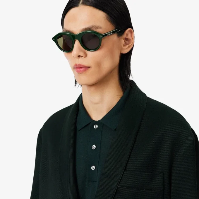 Runway-blazer i satin med sjalkrage Runway-blazer i satin med sjalkrage