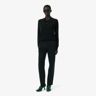 Runway-byxor i ull med rak passform